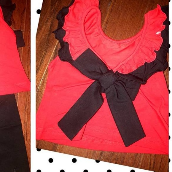 Red/Black Football Applique Set - Picture 2 of 2